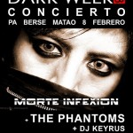 Cartel de la actuación de Morte Infexion (Valencia Dark Week)