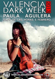 Cartel del concierto de Paula Aguilera (Valencia Dark Week)