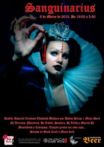 Cartel de la fiesta Sanguinarius (marzo 2013)