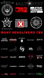 Cartel de artistas en Alt.Fest (2014)