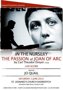 Cartel del concierto de In The Nursery y Jo Quail