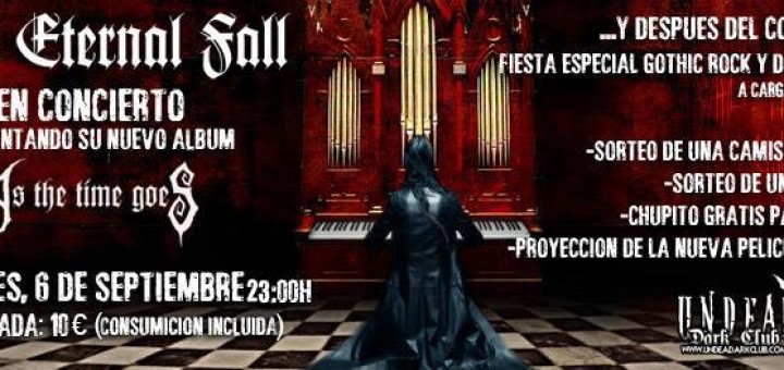 Cartel del concierto de Eternal Fall en Undead Dark Club (septiembre 2013)