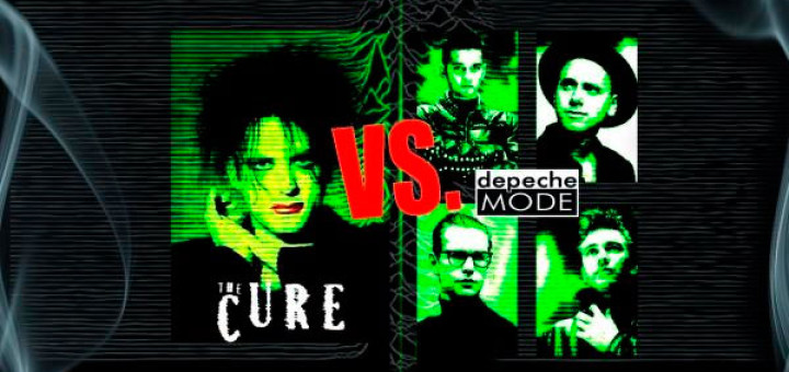 Cartel de la fiesta Cure vs Depeche Mode en Cervecería Beer - agosto 2013