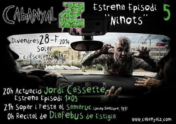 Cartel de presentación del episodio 5 de Cabanyal Z en el solar