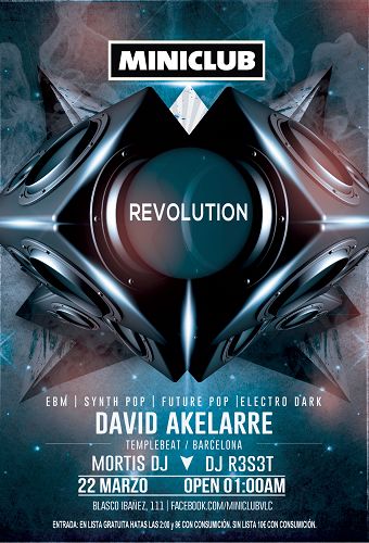 Cartel de Revolution de Miniclub (Valencia)
