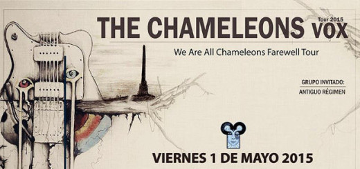 Fragmento del cartel The Chameleonsvox tour 2015 - Valencia