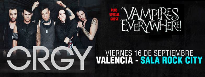 Concierto de Orgy y Vampires Everywhere!