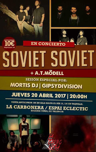Cartel de Soviet Soviet y A.T. Mödell 