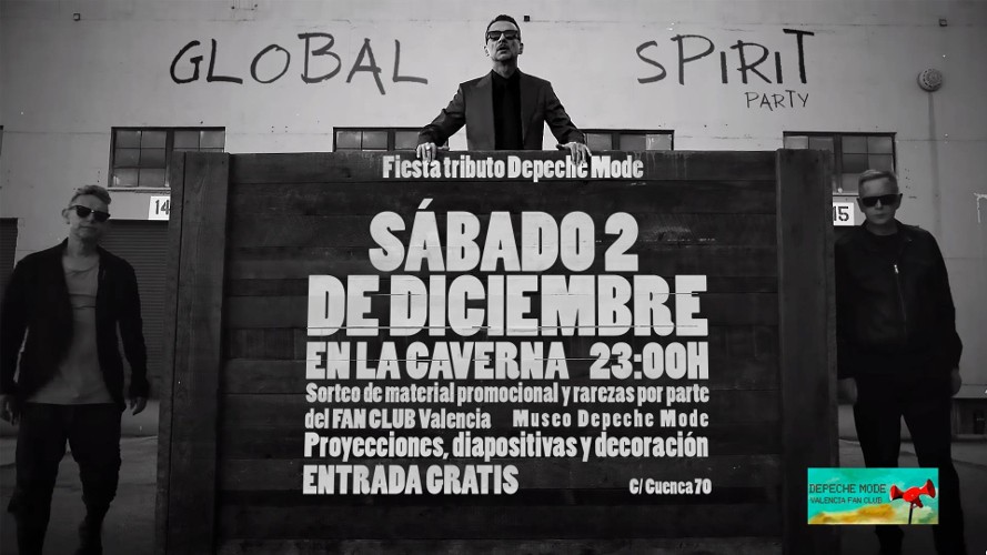 Cartel fiesta Depeche Mode - Global Spirit
