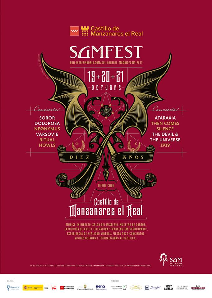 Cartel de SGM Fest 2018 (Castillo Manzanares el Real)