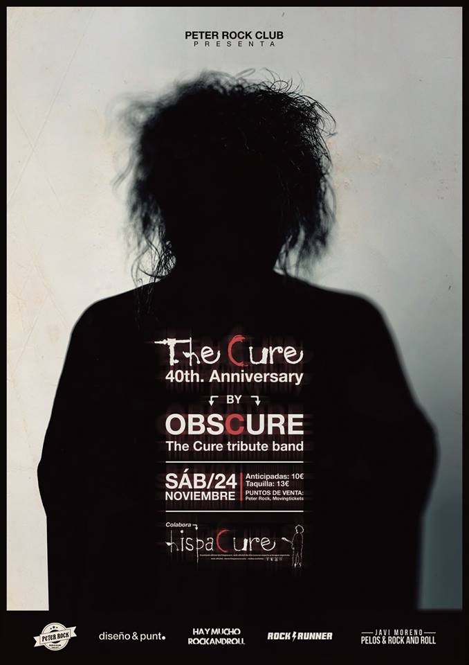 Cartel del concierto de Obscure y fiesta Hispacure