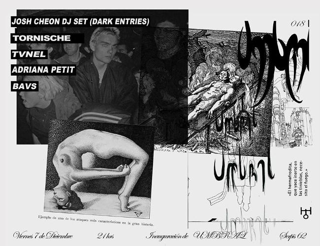 Cartel de la apertura de Umbral (club social)