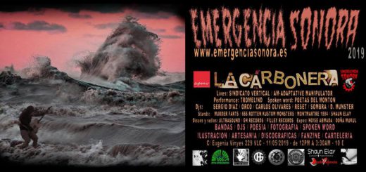 Cartel apaisado de Emergencia Sonora 2019 (Valencia)