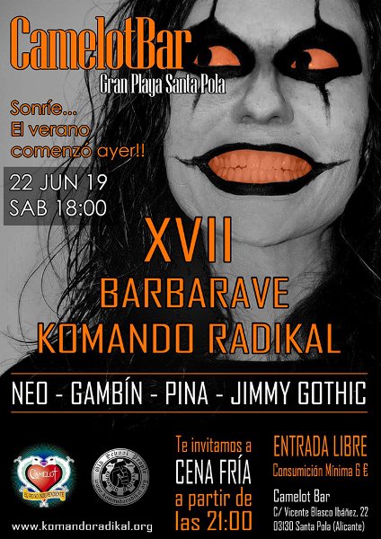 Póster de la XVII Barbarave Komando Radikal