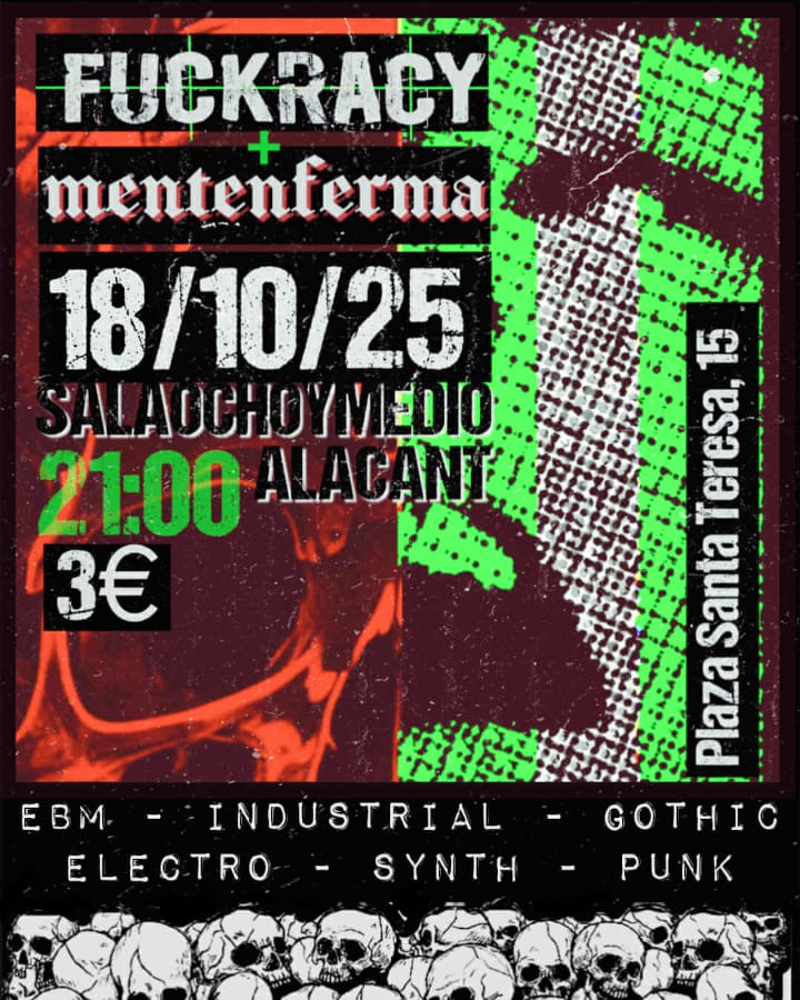Concierto de Fuckracy y Mentenferma